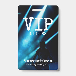 DOE-HET-ZELF AANGEPASTE PERSOONLIJKE VIP ALL ACCES BADGE