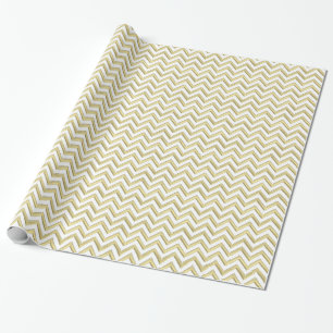 Doe-Het-Zelf Achtergrond LG Nep Gouden Chevron Cadeaupapier