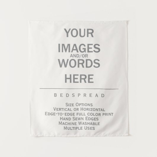 Doe-het-zelf - Beddensprei 86 cm x 102 cm / Wandkleed (Voorkant)