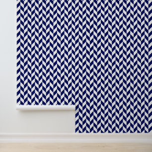 Doe-het-zelf Bkgrnd Kleur Herringbone Patroon Wit Behang