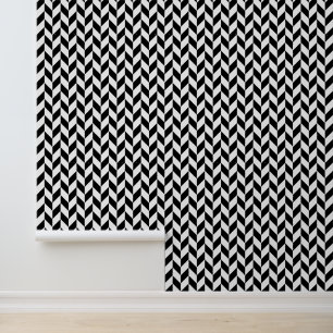 Doe-het-zelf Bkgrnd Kleur Herringbone Patroon Zwar Behang