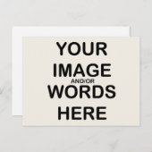 DOE HET ZELF - Briefkaart / Uitnodiging / RSVP (Voorkant / Achterkant)