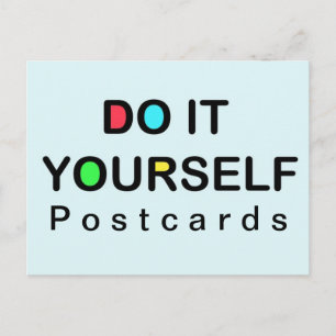 DOE HET ZELF ~ Briefkaart / Uitnodigingen / RSVP