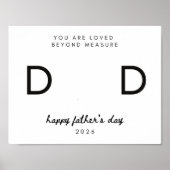 Doe-het-zelf handafdruk Vader Vaderdag Poster (Voorkant)
