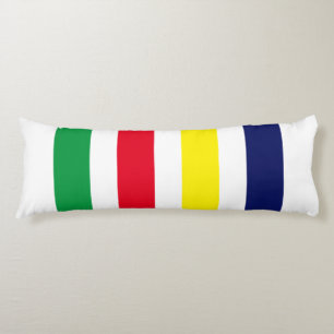 Doe-Het-Zelf Kleuren 4 Streep Rood Blauw Geel Groe Lichaamskussen