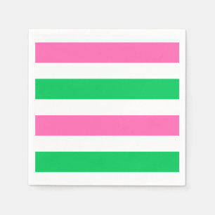 Doe-Het-Zelf Kleuren Heet Roze Smaragdgroen Witte Servet