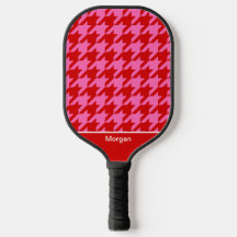 Doe-het-zelf Kleuren Houndstooth SV Rood Heet Roze