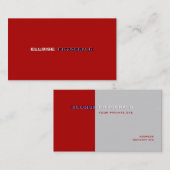 Doe-het-zelf kleuren+lettertypen visitekaartje (Voorkant / Achterkant)