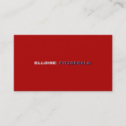Doe-het-zelf kleuren+lettertypen visitekaartje (Voorkant)