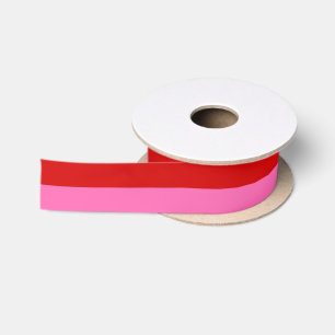 Doe-het-zelf kleuren Twee strepen Heet roze Rood Lint
