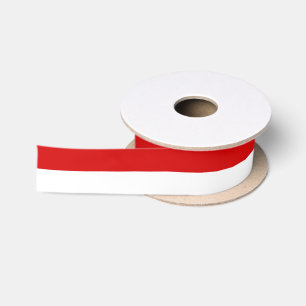 Doe-Het-Zelf Kleuren Twee Strepen Wit Rood Lint