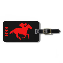 Doe-het-zelf monogram rode renpaard/Elke kleur