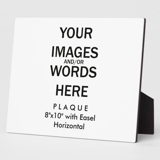 Doe-het-zelf - Plaque 20x25 cm met ezel Fotoplaat (Zijkant)