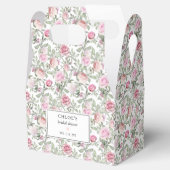 Doe-het-zelf Roze Waterverf Bloemen Bruidsdouche Bedankdoosjes (Geopend)