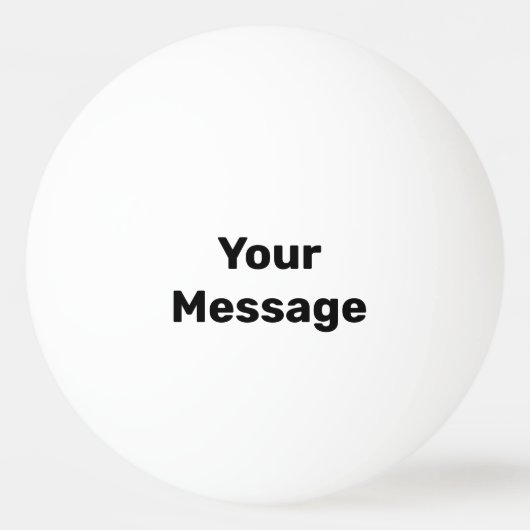 Doe het zelf Wit en Zwart Naam Tekst Sjabloon Pingpongballen (Achterkant)