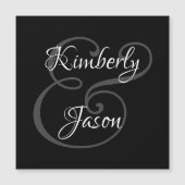 Doe-het-zelf Zijn & Haar Script Namen, Wit & Grijs (Voorkant)