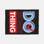 Doe iets Michelle Obama Harris Wheimer 2024 Fleece Deken (Voorkant (Horizontaal))