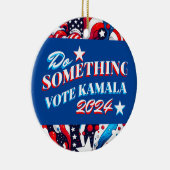 Doe iets | Stemming Kamala 2024 Keramisch Ornament (Rechts)