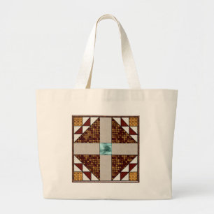 Doe in een Windows-roest en goud Grote Tote Bag