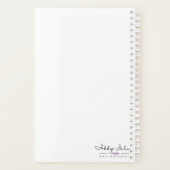 Doe je beste roze Dahlia Bloom Herinnering Planner (Achterkant)