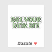 Doe je drankje aan! Groen pickleball Sticker (Vel)