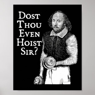 Doe Je Eigenlijk Ook Sir Grappige Gym Workout Weeg Poster