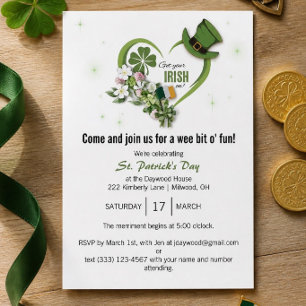 Doe je Ierse kant uit! Uitnodiging voor St. Patric
