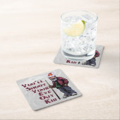 Doe je ogen uit vierkante kartonnen onderzetter (Insitu)