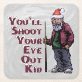 Doe je ogen uit vierkante kartonnen onderzetter (Voorkant)