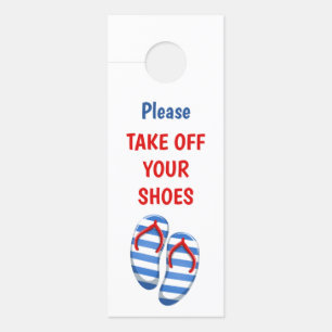 Doe je schoenen uit, teken