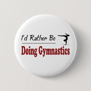 Doe liever gymnastiek ronde button 5,7 cm