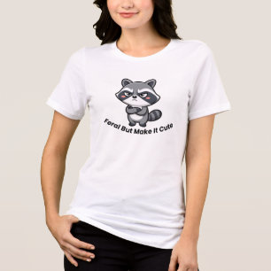 Doe me niet na Boze Cute Wasbeert-shirt Tri-Blend Shirt