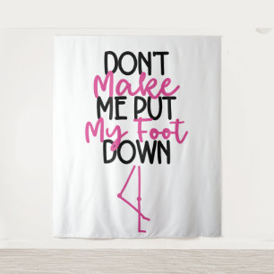 Doe Me Niet Tenen Dwingen - Grappige Flamingo Wandkleed