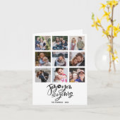 Doe mee| 9 Feestdagen voor vierkant fototypografie Kaart (Gele Bloem)