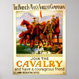 Doe mee aan de Cavalry - War Horse Poster