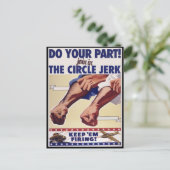 Doe mee aan de internetrondleiding Jerk Briefkaart (Staand voorkant)