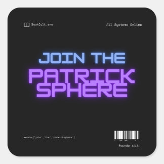 Doe mee aan de Patricksphere Vierkante Sticker