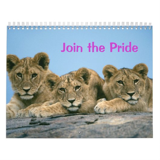 Doe mee aan de Pride: Lion Calendar Kalender (Hoes)