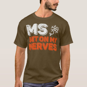 Doe mee aan de strijd MS irriteert me voor mannen T-shirt