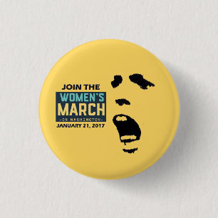 Doe mee aan de Vrouwenmars Ronde Button 3,2 Cm