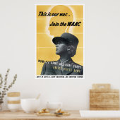 Doe mee aan de WAAC — WW2 Poster (Keuken)