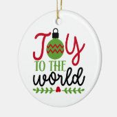 Doe mee aan de wereld keramisch ornament (Links)