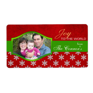 Doe mee aan de wereld - kerstlabels etiket