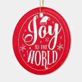 Doe mee aan de wereld kerstversiering keramisch ornament (Links)