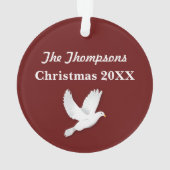 Doe mee aan de wereld kerstversiering ornament (achterkant)