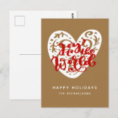 Doe mee aan de wereld | PRETTIGE FEESTDAGEN Briefkaart (Voorkant / Achterkant)