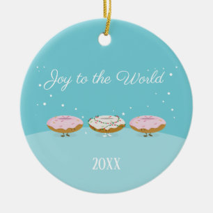 Doe mee aan de Werelddonuts Versiering Keramisch Ornament
