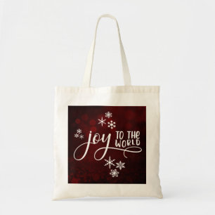 Doe mee aan de Wereldtypografie en Snowflakes Tote Bag