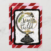 Doe mee aan de Wereldwijde feestdag, roze en rode  Kaart (Voorkant / Achterkant)