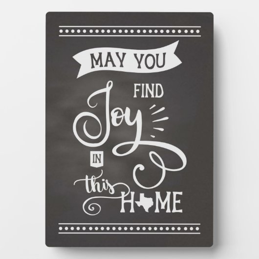 Doe mee aan deze Home Texas Style - Chalkboard Fotoplaat (voorkant)